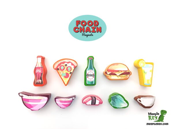 Stickers para la expansión Ketchup de Food Chain Magnate
