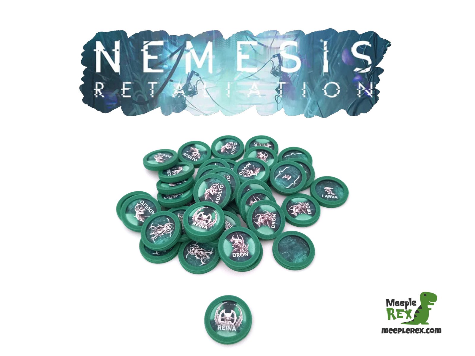 Fundas protectoras para los tokens de Némesis Represalia