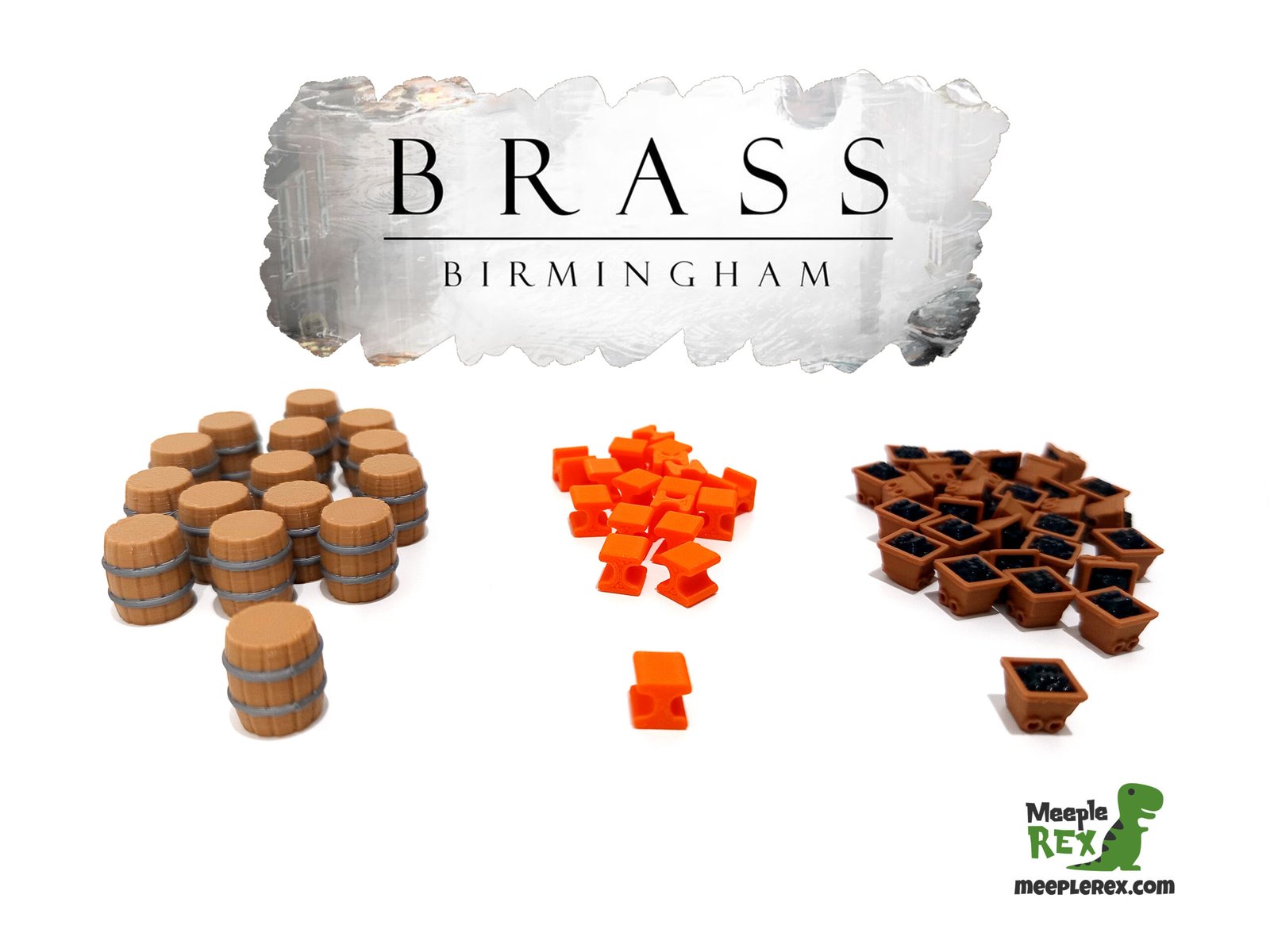 Tokens recursos y barriles para Brass